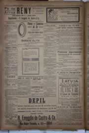 Página do jornal Correio do Ceará de outubro de 1922