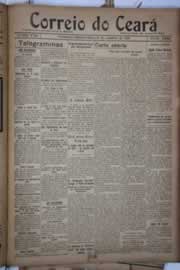 Página do jornal Correio do Ceará de outubro de 1922