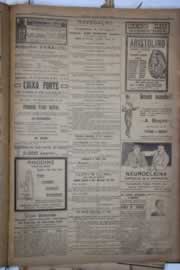 Página do jornal Correio do Ceará de outubro de 1922