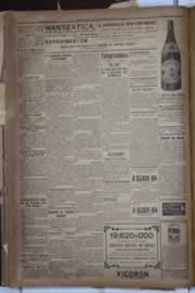 Página do jornal Correio do Ceará de novembro de 1922