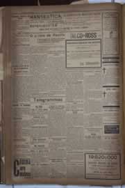 Página do jornal Correio do Ceará de novembro de 1922