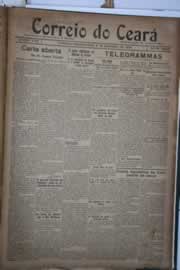 Página do jornal Correio do Ceará de dezembro de 1922