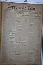 Página do jornal Correio do Ceará de dezembro de 1922