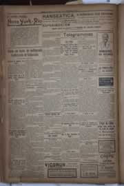 Página do jornal Correio do Ceará de dezembro de 1922