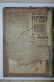Página do jornal Correio do Ceará de janeiro de 1927