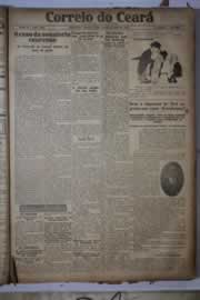 Página do jornal Correio do Ceará de janeiro de 1927