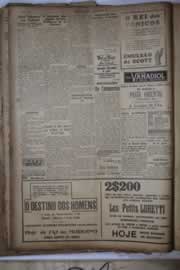 Página do jornal Correio do Ceará de janeiro de 1927
