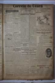 Página do jornal Correio do Ceará de janeiro de 1927