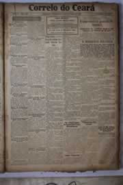 Página do jornal Correio do Ceará de fevereiro de 1927