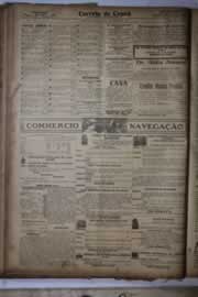 Página do jornal Correio do Ceará de março de 1927
