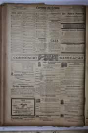 Página do jornal Correio do Ceará de março de 1927