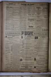 Página do jornal Correio do Ceará de março de 1927