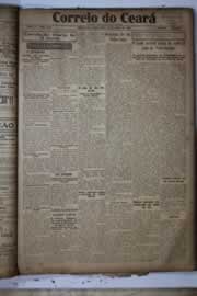 Página do jornal Correio do Ceará de março de 1927
