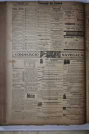 Página do jornal Correio do Ceará de março de 1927