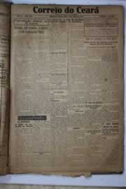 Página do jornal Correio do Ceará de março de 1927