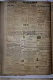 Página do jornal Correio do Ceará de março de 1927