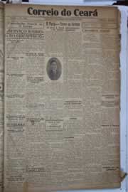 Página do jornal Correio do Ceará de janeiro de 1928