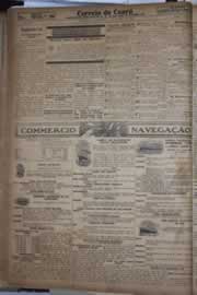 Página do jornal Correio do Ceará de janeiro de 1928