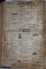Página do jornal Correio do Ceará de janeiro de 1928