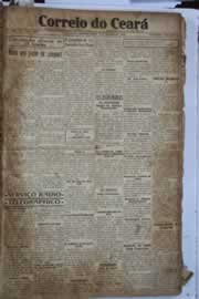 Página do jornal Correio do Ceará de janeiro de 1928