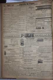 Página do jornal Correio do Ceará de janeiro de 1928