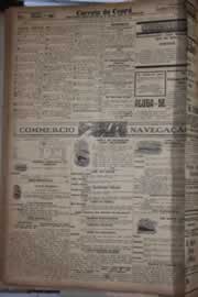 Página do jornal Correio do Ceará de janeiro de 1928