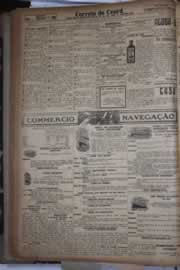 Página do jornal Correio do Ceará de janeiro de 1928