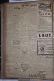 Página do jornal Correio do Ceará de janeiro de 1928
