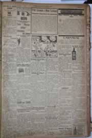 Página do jornal Correio do Ceará de janeiro de 1928