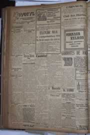 Página do jornal Correio do Ceará de janeiro de 1928