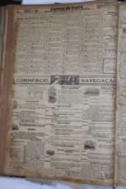 Página do jornal Correio do Ceará de janeiro de 1928
