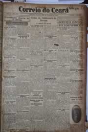 Página do jornal Correio do Ceará de janeiro de 1928