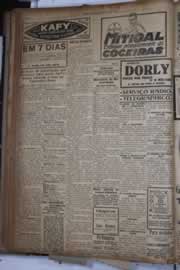 Página do jornal Correio do Ceará de janeiro de 1928