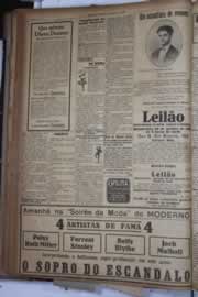 Página do jornal Correio do Ceará de janeiro de 1928