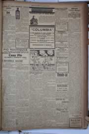 Página do jornal Correio do Ceará de janeiro de 1928