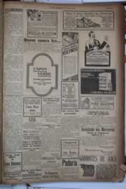 Página do jornal Correio do Ceará de janeiro de 1928