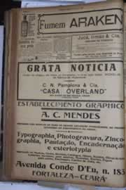 Página do jornal Correio do Ceará de janeiro de 1928