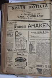 Página do jornal Correio do Ceará de janeiro de 1928