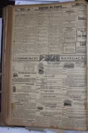 Página do jornal Correio do Ceará de janeiro de 1928