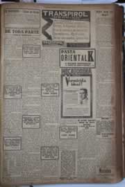 Página do jornal Correio do Ceará de fevereiro de 1928