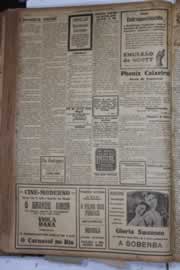 Página do jornal Correio do Ceará de fevereiro de 1928