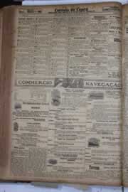 Página do jornal Correio do Ceará de fevereiro de 1928