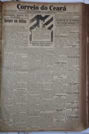 Página do jornal Correio do Ceará de fevereiro de 1928