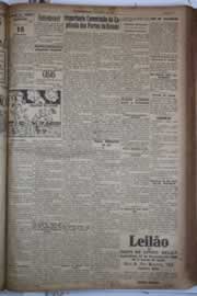 Página do jornal Correio do Ceará de fevereiro de 1928