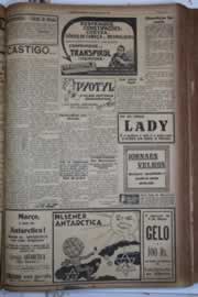 Página do jornal Correio do Ceará de fevereiro de 1928
