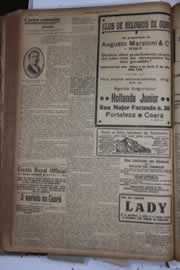 Página do jornal Correio do Ceará de março de 1928