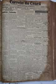 Página do jornal Correio do Ceará de março de 1928