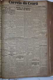 Página do jornal Correio do Ceará de março de 1928