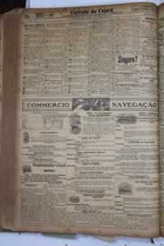 Página do jornal Correio do Ceará de março de 1928