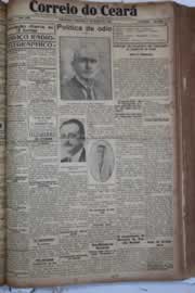 Página do jornal Correio do Ceará de março de 1928